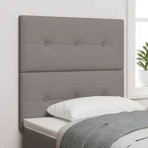 vidaXL Tête de lit LED Taupe 100 cm en tissu pas cher