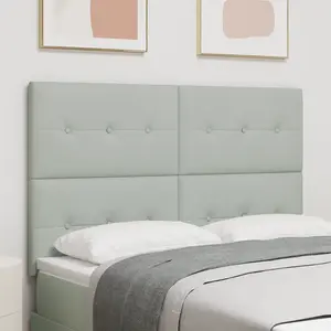 vidaXL Vidaxl Luminaire De Tête Led Gris Clair 72 Cm Velours pas cher
