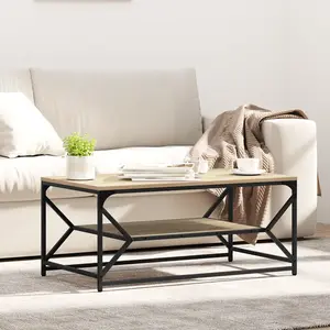 vidaXL Table basse Chêne Sonoma 90 x 50 x 40 cm pas cher