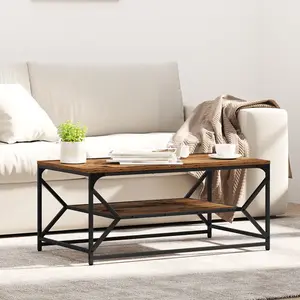 vidaXL Table basse Bois Ancien 90 x 50 x 40 cm pas cher