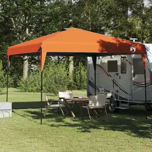 vidaXL Tente à abri Orange 300 x 300 x 227 / 236 / 245 cm Tissu Oxford pas cher