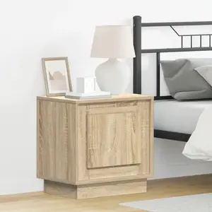 vidaXL Cabinet de chevet 2 pcs Chêne Sonoma 44 x 34,5 x 45 cm pas cher