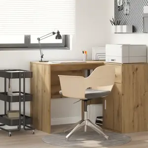 vidaXL Vidaxl Bureau D'écriture Chêne Artisanal Panneau De Particules Moyenne pas cher