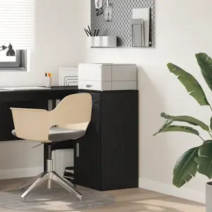 vidaXL Vidaxl Cabinet De Rangement En Chêne Noir Chêne Noir pas cher