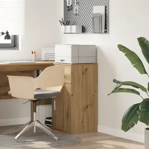 vidaXL Buffet avec tiroir Chêne artisanal 38 x 34 x 75 cm pas cher