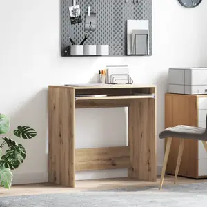 vidaXL Vidaxl Bureau D'ordinateur Chêne Artisan Bois D'ingénierie Standard pas cher