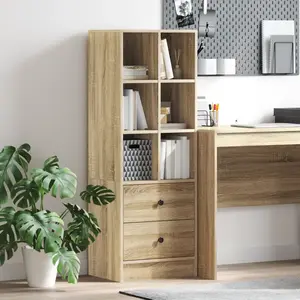 vidaXL Haut Armoire avec tiroir Chêne Sonoma 45,5 x 34 x 127 cm pas cher