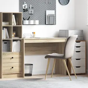 Comparateur de prix : vidaXL Vidaxl Bureau D'écriture Chêne Sonoma Bois D'ingénierie 100 X 40 X 76 Cm