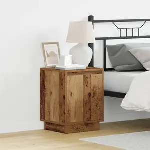 vidaXL Cabinet de chevet Bois ancien 39 x 34,5 x 50 cm pas cher