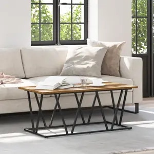 vidaXL Table basse Bois Ancien 100 x 50 x 40 cm