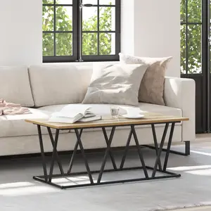 vidaXL Table basse Chêne artisanal 100 x 50 x 40 cm pas cher