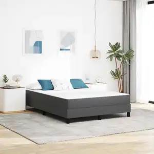 vidaXL vidaXL Matelas à ressorts ensachés - Gris foncé, Moyen, 140x200x20 cm Tissu pas cher