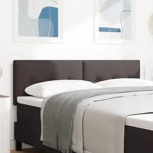 vidaXL Tête de lit LED capitonnée foncée 72 cm en tissu pas cher