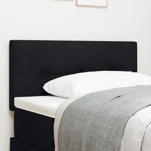 vidaXL Tête De Lit Led Vidaxl Capitonnée Noire 100 Cm En Tissu pas cher