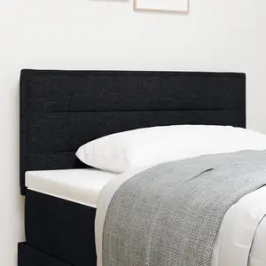 vidaXL Vidaxl Tête De Lit Design Lignes Noire 90 Cm Tissu pas cher