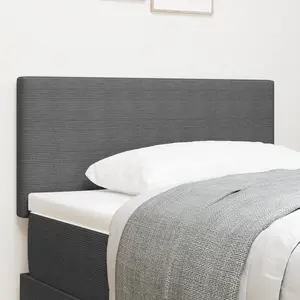 vidaXL Tête de lit LED Gris clair 80 cm Tissu en velours côtelé