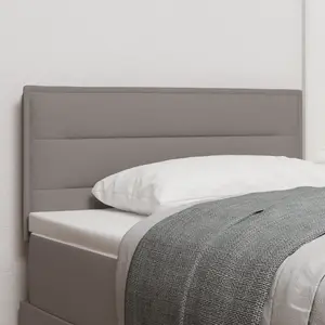 vidaXL Tête de lit Design Linéaire Taupe 80 cm Tissu