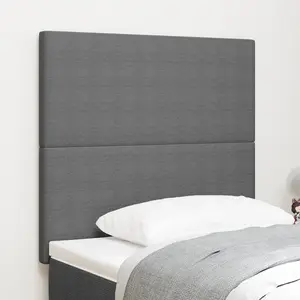 vidaXL Tête de lit Gris clair 100 cm Tissu en velours côtelé pas cher