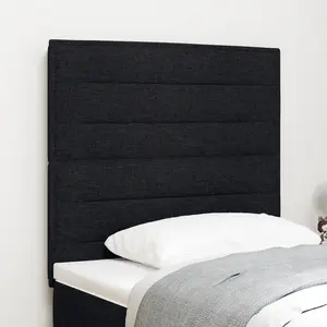 vidaXL Vidaxl Tête De Lit Noir Tissu 80 Cm Tête De Lit Rectangulaire pas cher