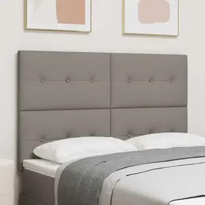 VIDAXL Tête De Lit Capitonnée Taupe 160 Cm En Tissu pas cher