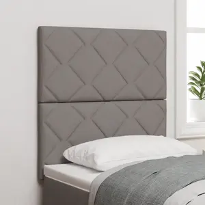 vidaXL Tête de lit Taupe 80 cm tissu pas cher
