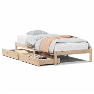 Comparateur de prix : vidaXL Vidaxl Cadre De Lit Sans Matelas 200x200 Cm Bois Massif De Pin
