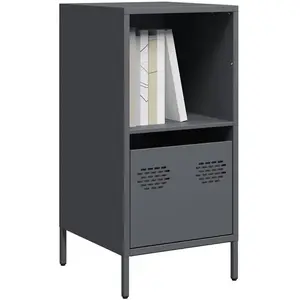 vidaXL Buffet anthracite 35x39x73,5 cm acier laminé à froid pas cher
