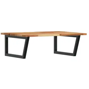 Comparateur de prix : vidaXL Étagère de vasque murale acier et bois massif d'acacia