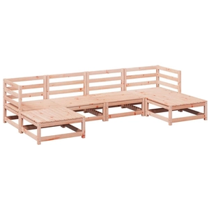 vidaXL Salon de jardin 6 pcs bois massif sapin de douglas pas cher