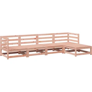 vidaXL Salon de jardin 5 pcs bois massif sapin de douglas pas cher