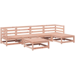 vidaXL Salon de jardin 6 pcs bois massif sapin de douglas pas cher