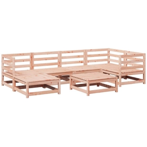 vidaXL Salon de jardin 7 pcs bois massif sapin de douglas pas cher