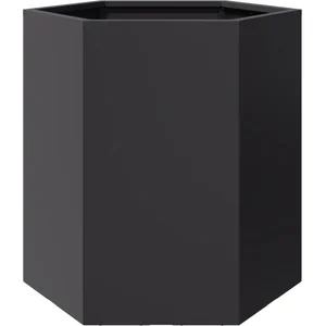 Comparateur de prix : vidaXL Jardinière noir hexagone 46x40x45 cm acier