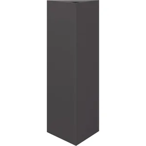 vidaXL Jardinière noir triangulaire 30x26x75 cm acier pas cher