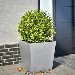 vidaXL Jardinière 50x50x50 cm acier galvanisé pas cher