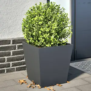vidaXL Jardinières 2 pcs anthracite 40x40x40 cm acier pas cher