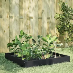 Comparateur de prix : vidaXL Lit surélevé de jardin noir 100x100x26 cm acier