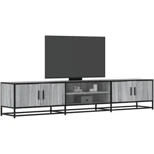vidaXL Meuble TV sonoma gris 210x35x41 cm bois d'ingénierie pas cher