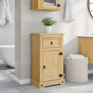 vidaXL Armoire de salle de bain Corona 45x33x80 cm bois de pin massif pas cher