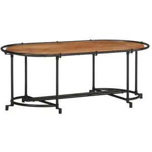 Comparateur de prix : vidaXL Table basse 110x55x40 cm bois massif d'acacia