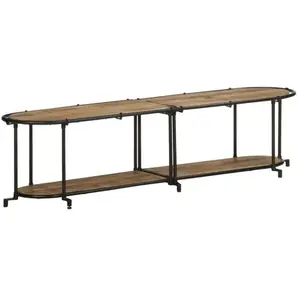 Comparateur de prix : vidaXL Meuble TV 160x42x40 cm bois massif de manguier brut