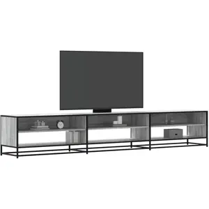 vidaXL Meuble TV sonoma gris 270x40x46 cm bois d'ingénierie pas cher