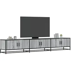 vidaXL Meuble TV sonoma gris 240x35x41 cm bois d'ingénierie pas cher