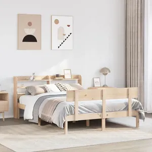 vidaXL Cadre de lit sans matelas 150x200 cm bois de pin massif pas cher