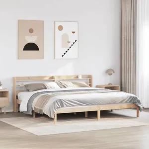 vidaXL Cadre de lit sans matelas 180x200 cm bois massif de pin pas cher