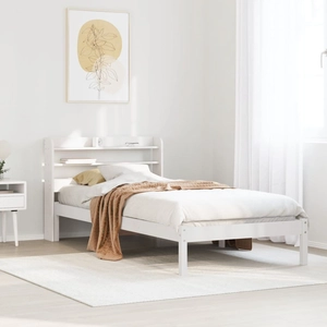 vidaXL Cadre de lit sans matelas blanc 180x200 cm bois massif de pin pas cher