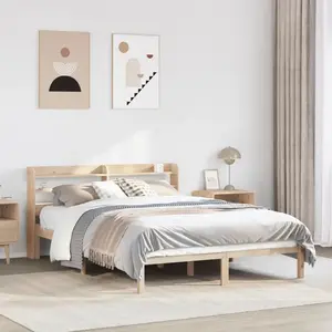 vidaXL Cadre de lit sans matelas 160x200 cm bois massif de pin