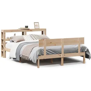 vidaXL Cadre de lit sans matelas 120x190 cm bois de pin massif pas cher