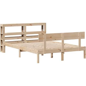 vidaXL Cadre de lit sans matelas 120x200 cm bois de pin massif pas cher