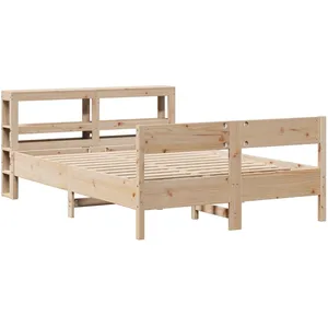 vidaXL Cadre de lit sans matelas 120x190 cm bois de pin massif pas cher